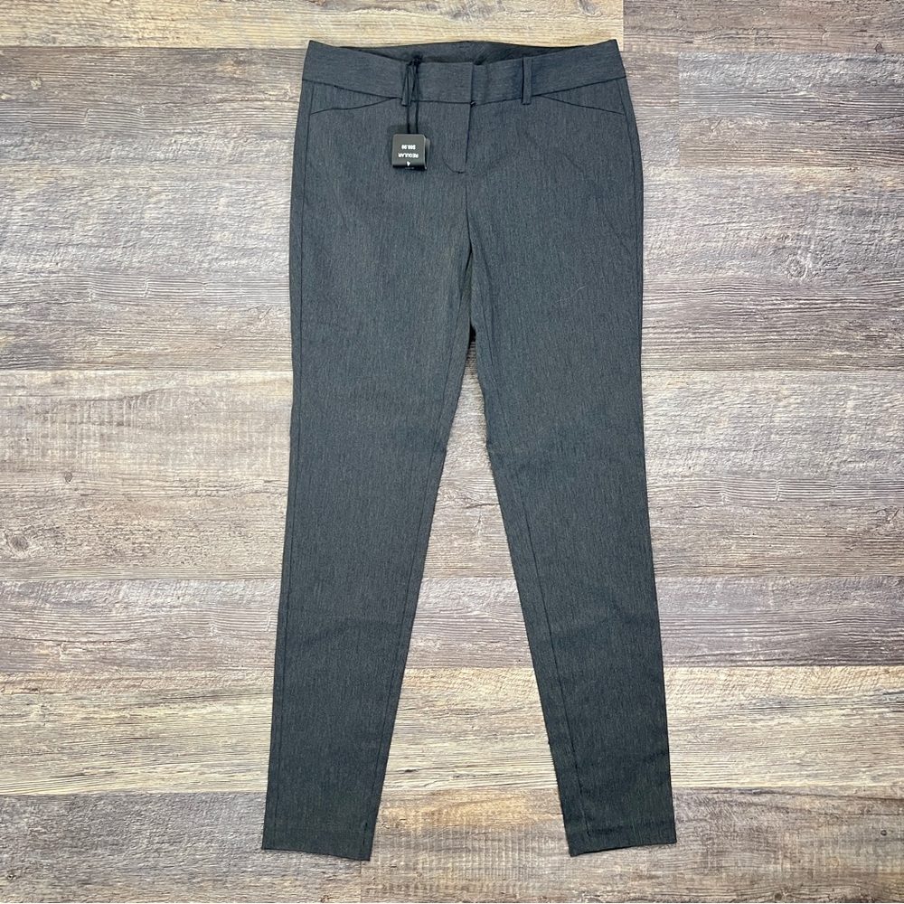 NWT Satinato Charcoal Grey  Skinny Pants size 4 B166